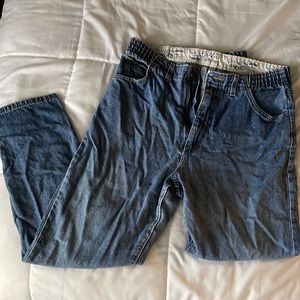 Authentic high waisted light wash Riders  (without pockets)